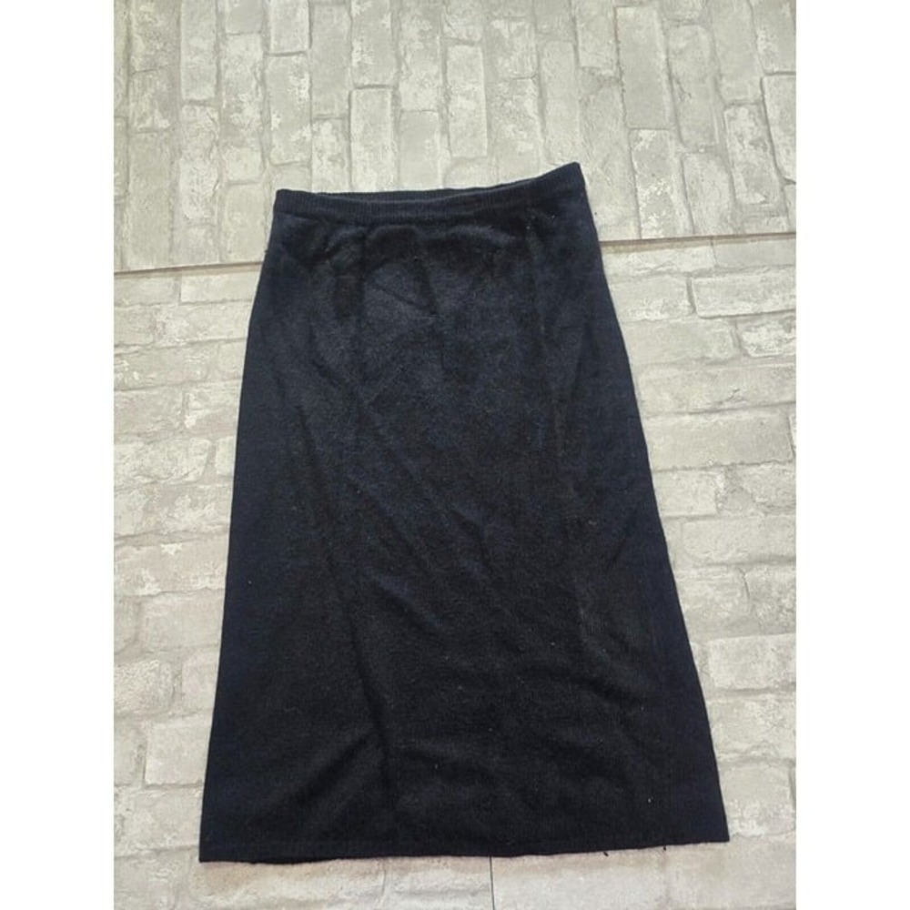 Chaus Pencil Skirt Women's Medium Charcoal Gray Lambswool Angora Rabbit Hair